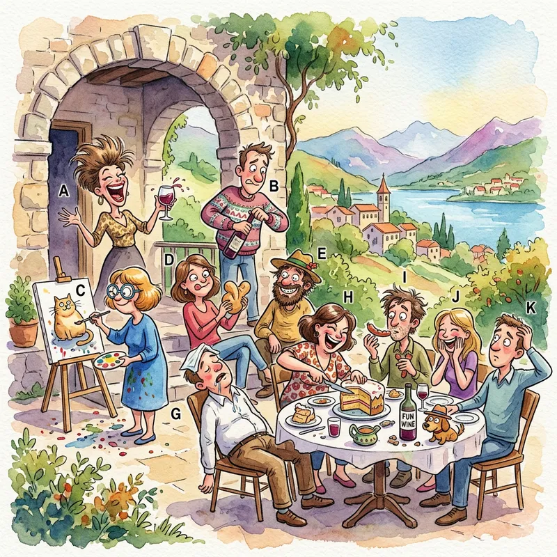 Quirky Watercolor Characters - change image to watercolor and make the characters more quirky and comical - AI image generated with Nano Banana 2
