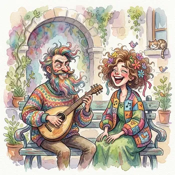 Quirky Watercolor Characters