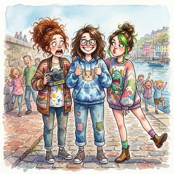 Quirky Watercolor Characters