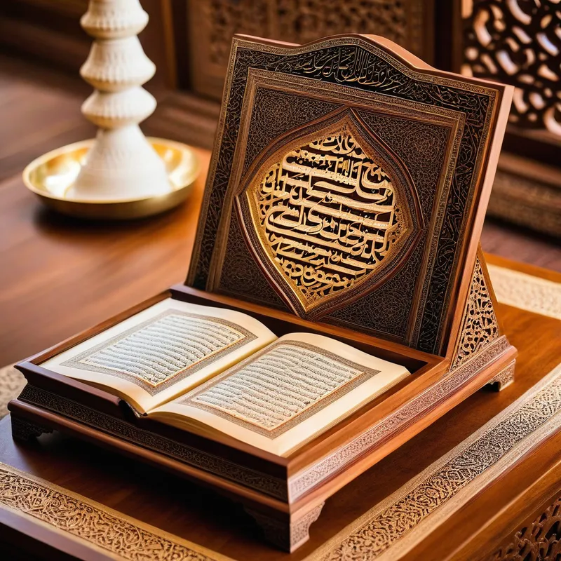 Quran On A Wooden Stand Tangra AI Image Generator Quran On A Wooden Stand Tangra AI Image Generator