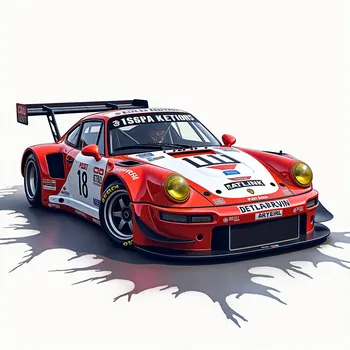 Racing Art Ink Clipart