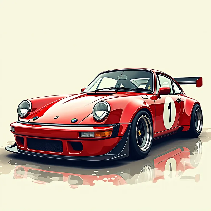 Racing Car Digital Art - Racing car clipart digital art - AI image generated with Photorealistic 2 - alcohol ink