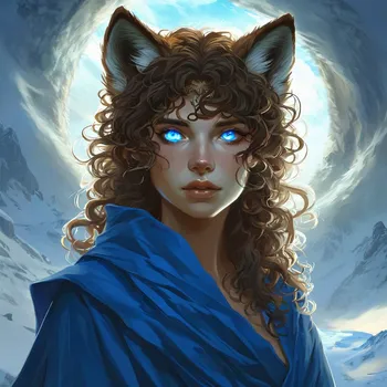 Radiant Wolf Goddess Ascending