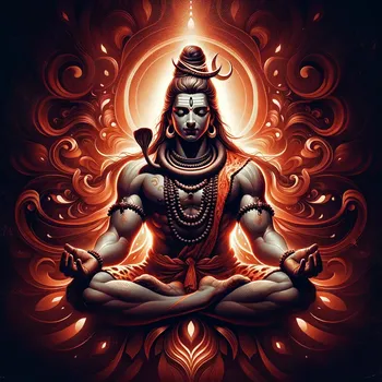 Red Divine Shiva