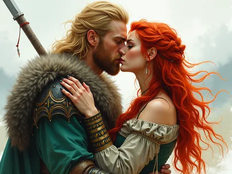Red-Haired Warrior's Embrace