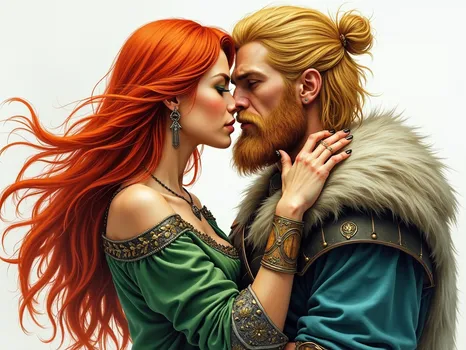 Red-Haired Warrior's Embrace