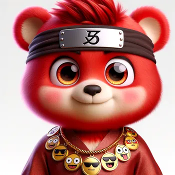Red Ninja Bear Memecoin Gaze