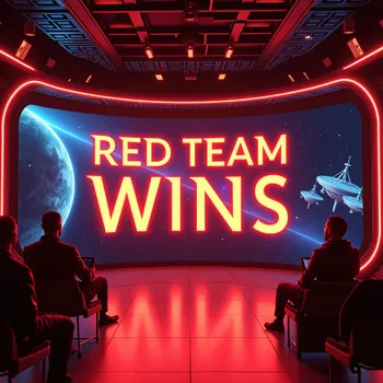 Red Team Victory in Space