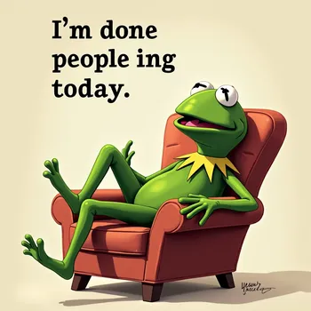 Resting Kermit