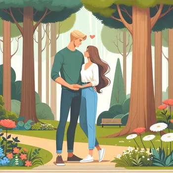 Romantic Park Encounter