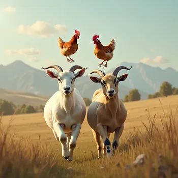 Running Goats with Interlocked Chickens