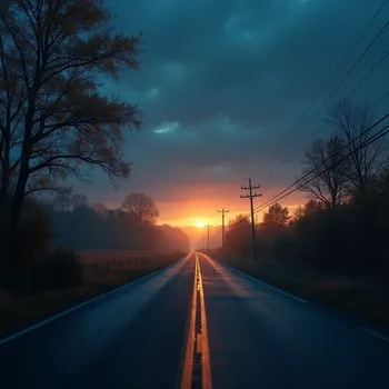 Rural Roads at Evening