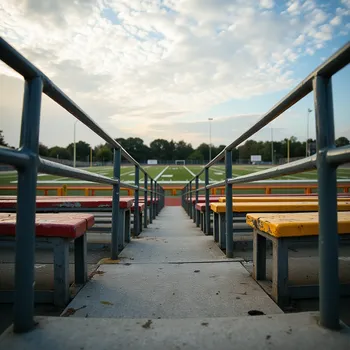 School Pride on the Bleachers
