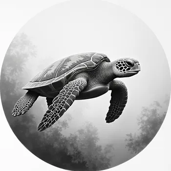 Sea Turtle Pencil Art