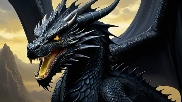 Serene Dragon's Gaze