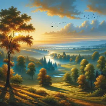 Serene Landscape Art