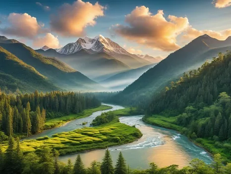 Serene Mountain Vista