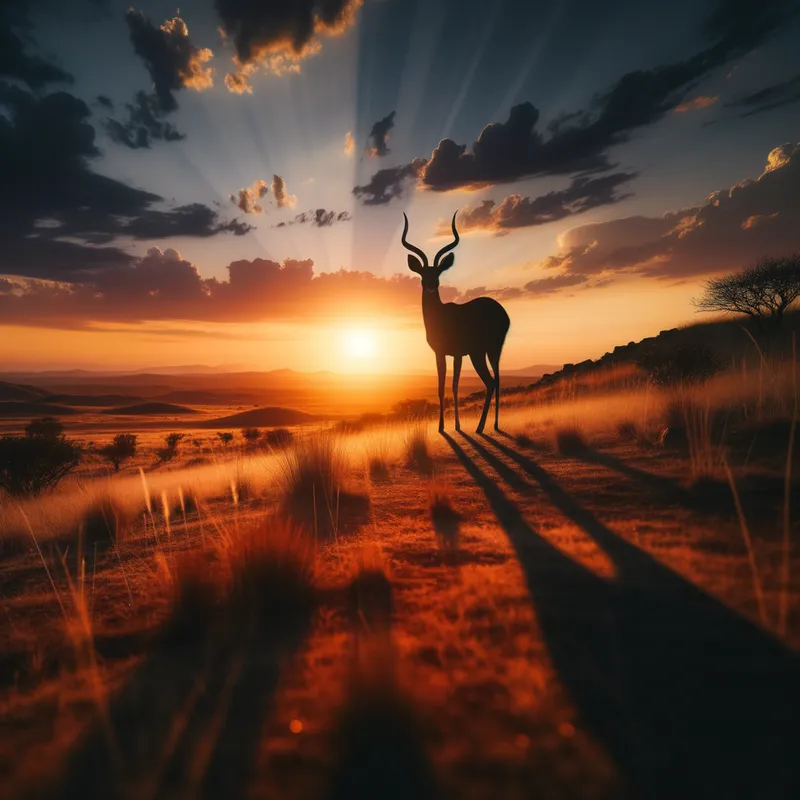 Shadowed Creature Silhouette - animal shadow
- AI image generated with Art