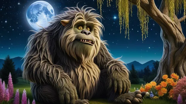 Shaggy Monster's Moonlit Garden