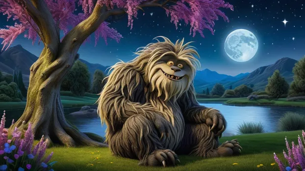 Shaggy Monster's Moonlit Garden
