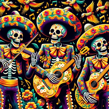 Skeletal Mariachi Band