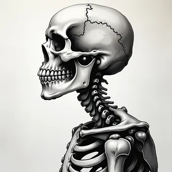 Skeleton Thought Tattoo