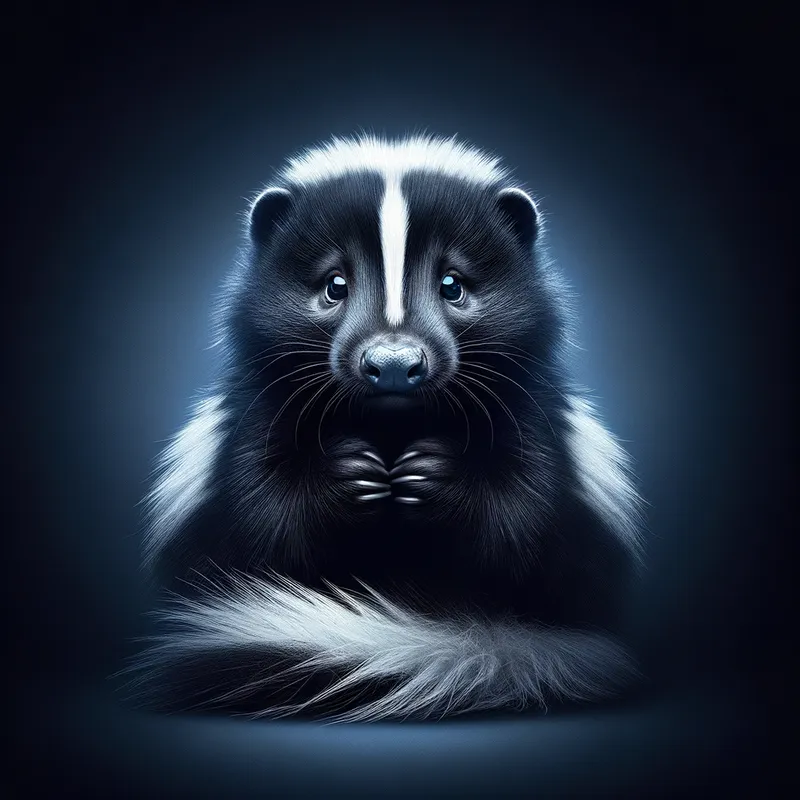 Skunk Blues Serenade - Skunk blues - AI image generated with Art