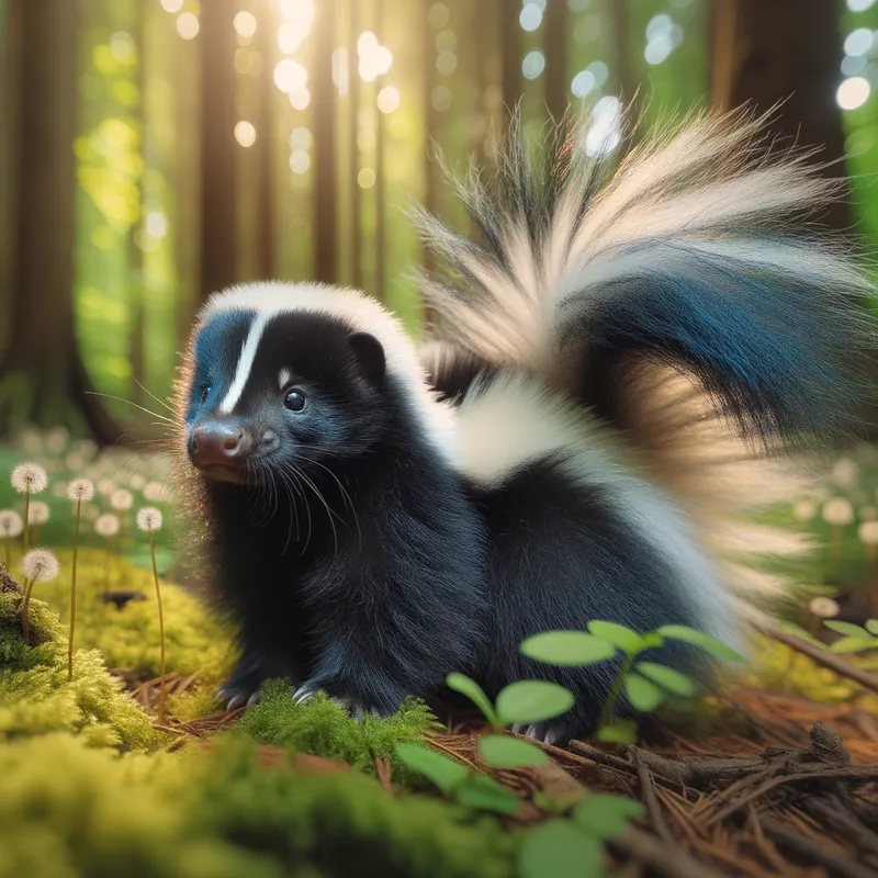 Skunk Blues Serenade - Skunk blues - AI image generated with Art