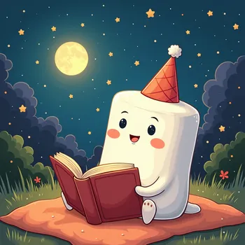 Smiling Marshmallow Reads Alphabet Book