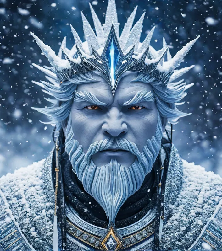 Snow King Majesty - snow king - AI image generated with Photorealistic