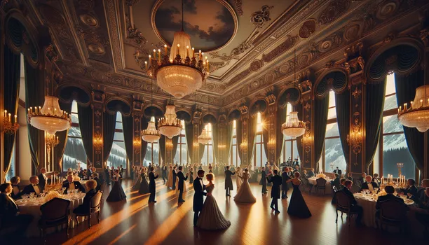 Snowy Ballroom Vista