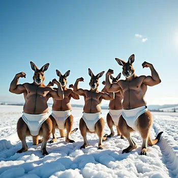 Snowy Kangaroo Workout