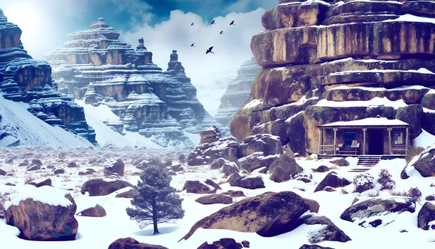 Snowy Muscular Kangaroo