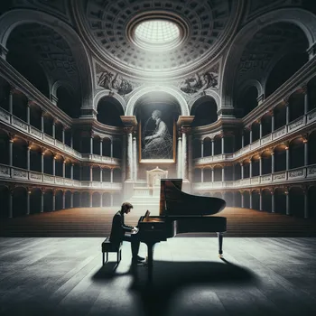 Solo Pianist in a Grand Hall