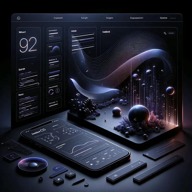 Sophisticated Night Mode Dashboard - Tangra AI Image Generator
