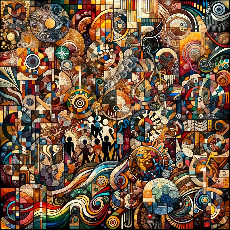 Soulful Expression - A captivating and expressive artwork that captures the rich cultural heritage, creativity, and artistic talents of the Black American community. - AI image generated with Art