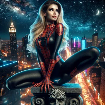 Spiderwoman at Night