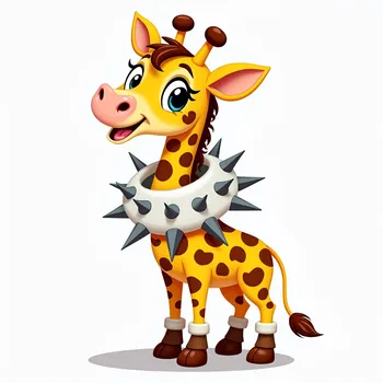 Spiky Fashion Giraffe