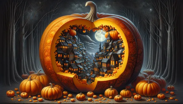 Spooky Pumpkin Cutaway