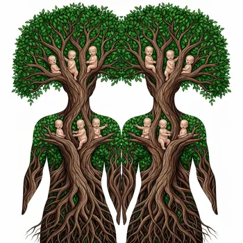Stained-Glass Tree of Life: Couple