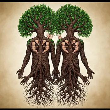 Stained-Glass Tree of Life: Couple