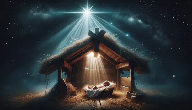 Starlit Bethlehem Nativity