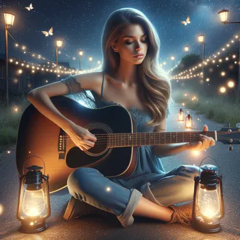 Starlit Serenade Guitarist