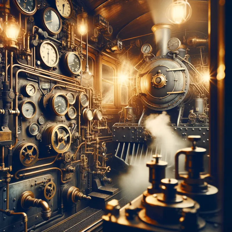 Steam Engine Classic - Tangra AI Image Generator