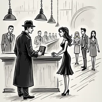 Stick Figure Bar Scene