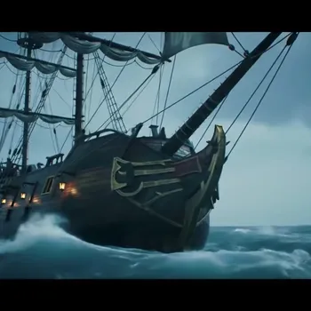 Storm-Bound Pirate Vessel