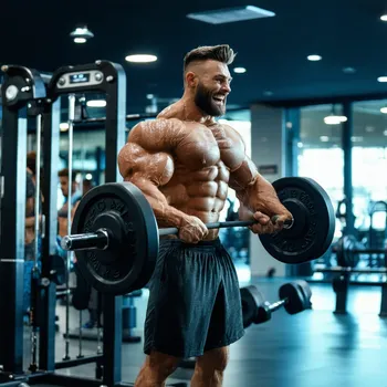 Strong Man in Gym