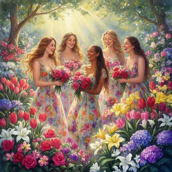 Sunlit Bouquet Garden