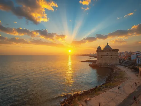 Sunrise Over Veracruz Harbor