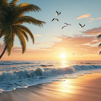 Sunset Serenity by the Beach